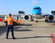 KLM aircraft at Schiphol airport