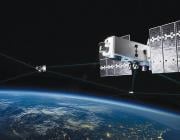 Illustration of Rocket Lab satellite in space