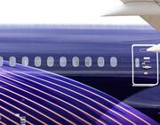 close-up of Riyadh Air aircraft