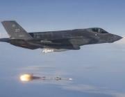 Lockheed Martin F-35A fighter jet launching a missile