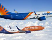 Rendering of Sun Country and Allegiant airliners pic