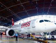 Swiss aircraft in a hangar in Zurich