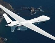 MQ-9B SkyGuardian also known as the Reaper or Predator An aerial surveillance drone which can also be armed with a Paveway missile. Photo: General Atomics Aeronautical Systems Inc Contributor: Pictorial Press Ltd