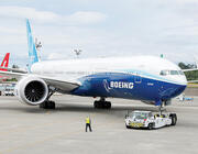 Boeing 777X on tarmac