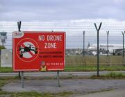 no drone zone sign at brussels airport