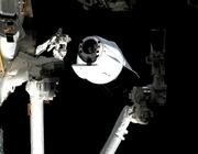 At 12:05 p.m. EST, the unpiloted SpaceX Dragon spacecraft undocked from the forward-facing port of the International Space Station’s Harmony module following a command from ground controllers at SpaceX.