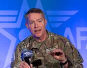 Lt. Gen. Gregory J. Gagnon, commander of U.S. Space Force Combat Forces Command, speaks Feb. 24, 2026, at the Air and Space Forces Association’s Air Warfare Symposium in Aurora, Colorado. Credit: Jack Dempsey/Air & Space Forces Association