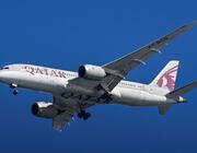 Qatar Airways aircraft inflight