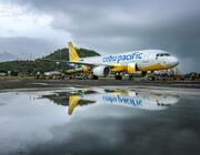 cebu pacific aircraft on the ground