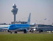 klm jet at schiphol