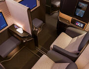 widebody first-class cabin