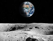 Earth viewed from Moon's surface