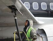 refueling a plane