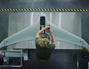 engineer making a drone