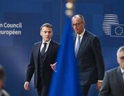 Emmanuel Macron with Friedrich Merz