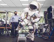 ilc dover spacesuit in lab