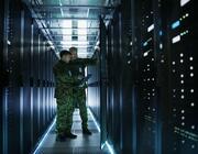 soldiers in a data center