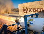 missile propulsion system in front of X-Bow sign