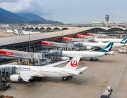 asia-pacific airlines jets at airport