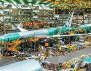 Boeing aircraft undergoing assembly