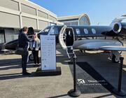 Textron Aviation’s Citation M2 Gen3 on display at the company’s exhibit at Aero Friedrichshafen in April 2026.