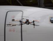 a drone near an aircraft