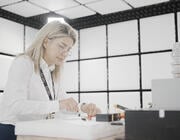 Evolito staffer conducted electromagnetic compatibility testing on a motor