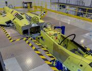 saab gripens on assembly line