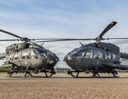 Two Hungarian Air Force Airbus H145M Promo Image