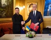 Norwegian Prime Minister Jonas Gahr Støre with Zelenskyy