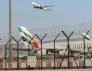 Emirates aircraft at airport