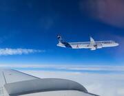 view of the Airbus A321neo from the DLR Falcon