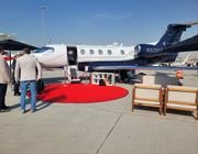 Embraer’s Phenom 300 on display at the Middle East & North Africa Business Aviation Association show in Dubai in 2024. 