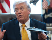 Trump holding model B-2