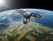 concept art of satellite in orbit