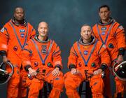 The Artemis III crew poses for an official portrait (from left: Andre Douglas, Luca Parmitano, Randy Bresnik, Frank Rubio). Credit: NASA/Bill Stafford