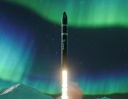 Concept art of Lockheed Next-Generation Interceptor missile launching against aurora