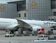 The Lufthansa aircraft at Frankfurt Airport 