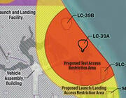 map of Starship-Super Heavy test site