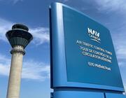 The Nav Canada air traffic control tower at Toronto Pearson International Airport