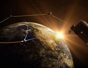 A rendering of L3Harris Technologies' proposal for the Space Development Agency's Tracking Layer. Credit: L3Harris