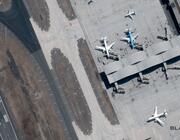 BlackSky satellite image of aircraft at airport