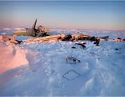 The crash site in Norton Sound on the western coast of Alaska.