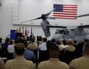 Bell and Boeing commemorated the V-22 Osprey production milestone during a ceremony at Bell's Amarillo, Texas, assembly center on July 28.  Credit: Bell Textron