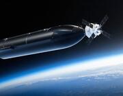 Credit: SpaceX/NASA Caption: Artist’s rendering of a Starship spacecraft docked with NASA’s Orion capsule