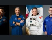 From left to right, NASA astronauts Jessica Watkins and Luke Delaney, Canadian Space Agency astronaut Joshua Kutryk, and Roscosmos cosmonaut Sergey Teteryatnikov.