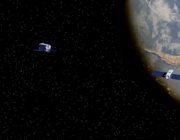 propulsive chaser and 3U target in sun-synchronous low earth orbit