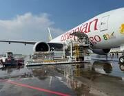 cargo being loaded onto Ethiopian Airlines jet