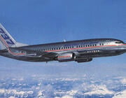 Boeing 737-300 flying