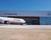 ST Engineering H1 MRO with SF Airlines cargo aircraft at Ezhou Huahu International Airport in Hubei, China